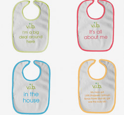 Bibs that were part of a Welcome Kit for new Moms